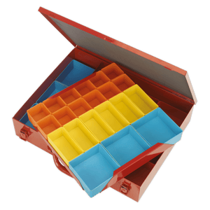 Sealey APMC27 2-Layer Metal Case with 27 Storage Bins - APMC27 - Sealey Tools UK - Trade Counter Direct