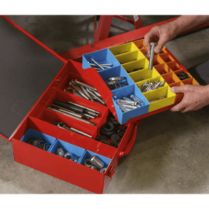 Sealey APMC27 2-Layer Metal Case with 27 Storage Bins - APMC27 - Sealey Tools UK - Trade Counter Direct