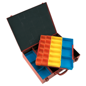Sealey APMC27 2-Layer Metal Case with 27 Storage Bins - APMC27 - Sealey Tools UK - Trade Counter Direct