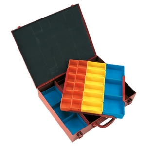 Sealey APMC27 2-Layer Metal Case with 27 Storage Bins - APMC27 - Sealey Tools UK - Trade Counter Direct