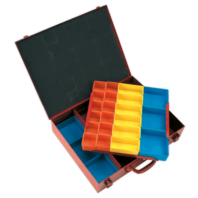 Sealey APMC27 2-Layer Metal Case with 27 Storage Bins - APMC27 - Sealey Tools UK - Trade Counter Direct