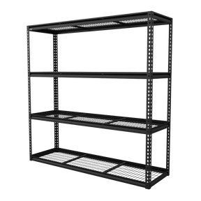Sealey APMR1 Heavy-Duty Modular Racking Unit with 4 Mesh Shelves 300kg Capacity Per Level - APMR1 - Sealey Tools UK - Trade Counter Direct