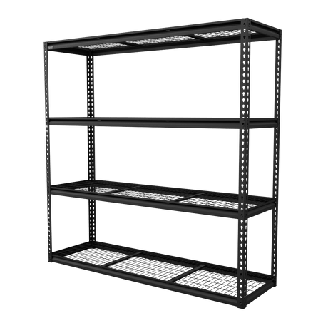 Sealey APMR1 Heavy-Duty Modular Racking Unit with 4 Mesh Shelves 300kg Capacity Per Level - APMR1 - Sealey Tools UK - Trade Counter Direct