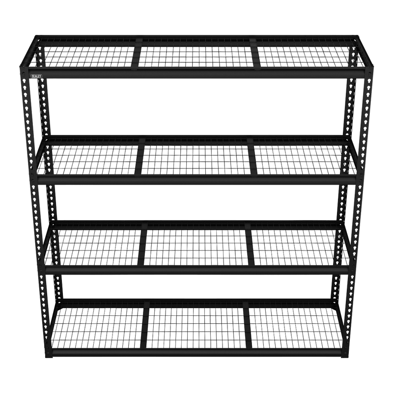 Sealey APMR1 Heavy-Duty Modular Racking Unit with 4 Mesh Shelves 300kg Capacity Per Level - APMR1 - Sealey Tools UK - Trade Counter Direct