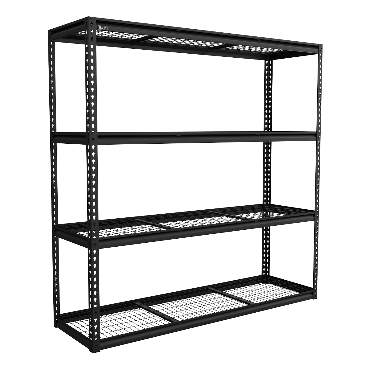 Sealey APMR1 Heavy-Duty Modular Racking Unit with 4 Mesh Shelves 300kg Capacity Per Level - APMR1 - Sealey Tools UK - Trade Counter Direct