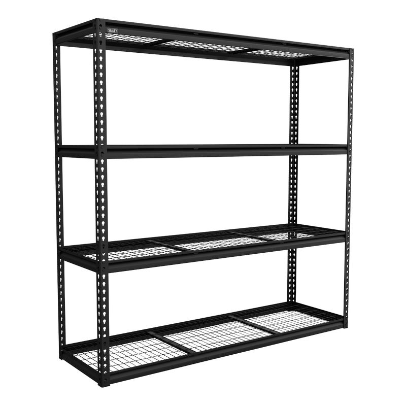 Sealey APMR1 Heavy-Duty Modular Racking Unit with 4 Mesh Shelves 300kg Capacity Per Level - APMR1 - Sealey Tools UK - Trade Counter Direct