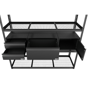 Sealey APMRCOMBO1 Heavy-Duty Modular Racking Kit with 3 Storage Units - APMRCOMBO1 - Sealey Tools UK - Trade Counter Direct
