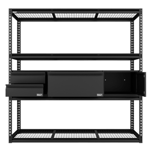 Sealey APMRCOMBO1 Heavy-Duty Modular Racking Kit with 3 Storage Units - APMRCOMBO1 - Sealey Tools UK - Trade Counter Direct