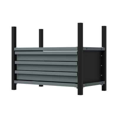 Sealey APMRM2 Modular Storage Mid Unit 3 Drawer & 1 Shelf 580mm - APMRM2 - Sealey Tools UK - Trade Counter Direct