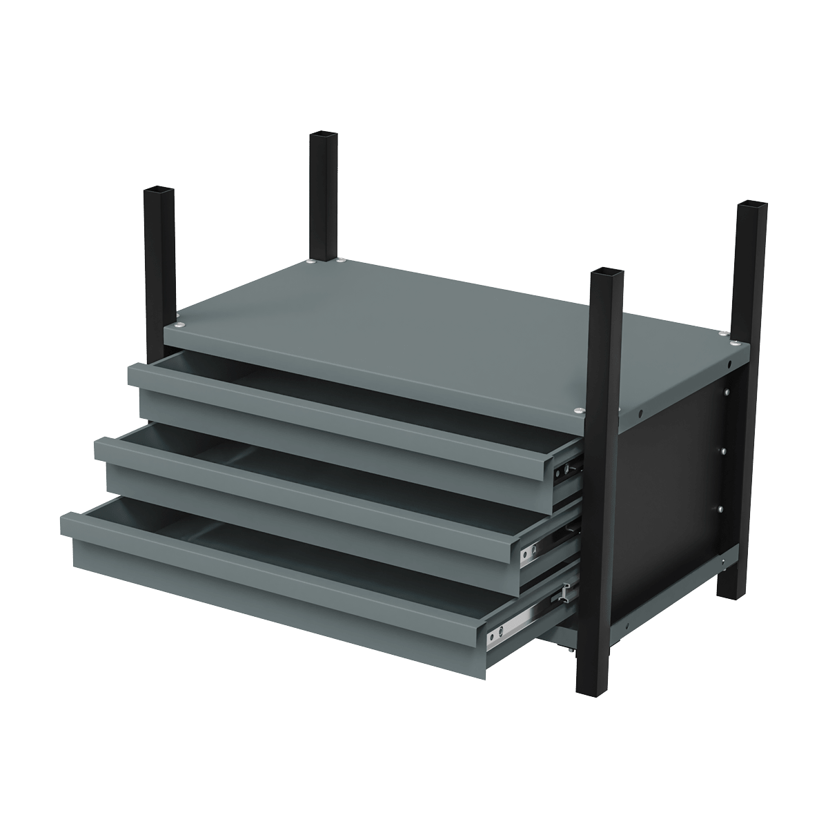 Sealey APMRM2 Modular Storage Mid Unit 3 Drawer & 1 Shelf 580mm - APMRM2 - Sealey Tools UK - Trade Counter Direct