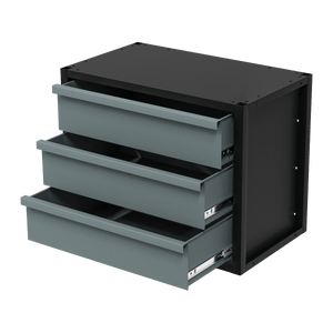 Sealey APMRM3 Modular Storage Mid Unit 3 Drawer 580mm - APMRM3 - Sealey Tools UK - Trade Counter Direct