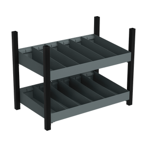 Sealey APMRM4 Modular Storage Mid Unit 2 Compartment Shelve 580mm - APMRM4 - Sealey Tools UK - Trade Counter Direct