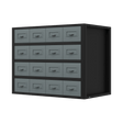Sealey APMRM5 Modular Storage Mid Unit 16 Small Drawers 580mm - APMRM5 - Sealey Tools UK - Trade Counter Direct