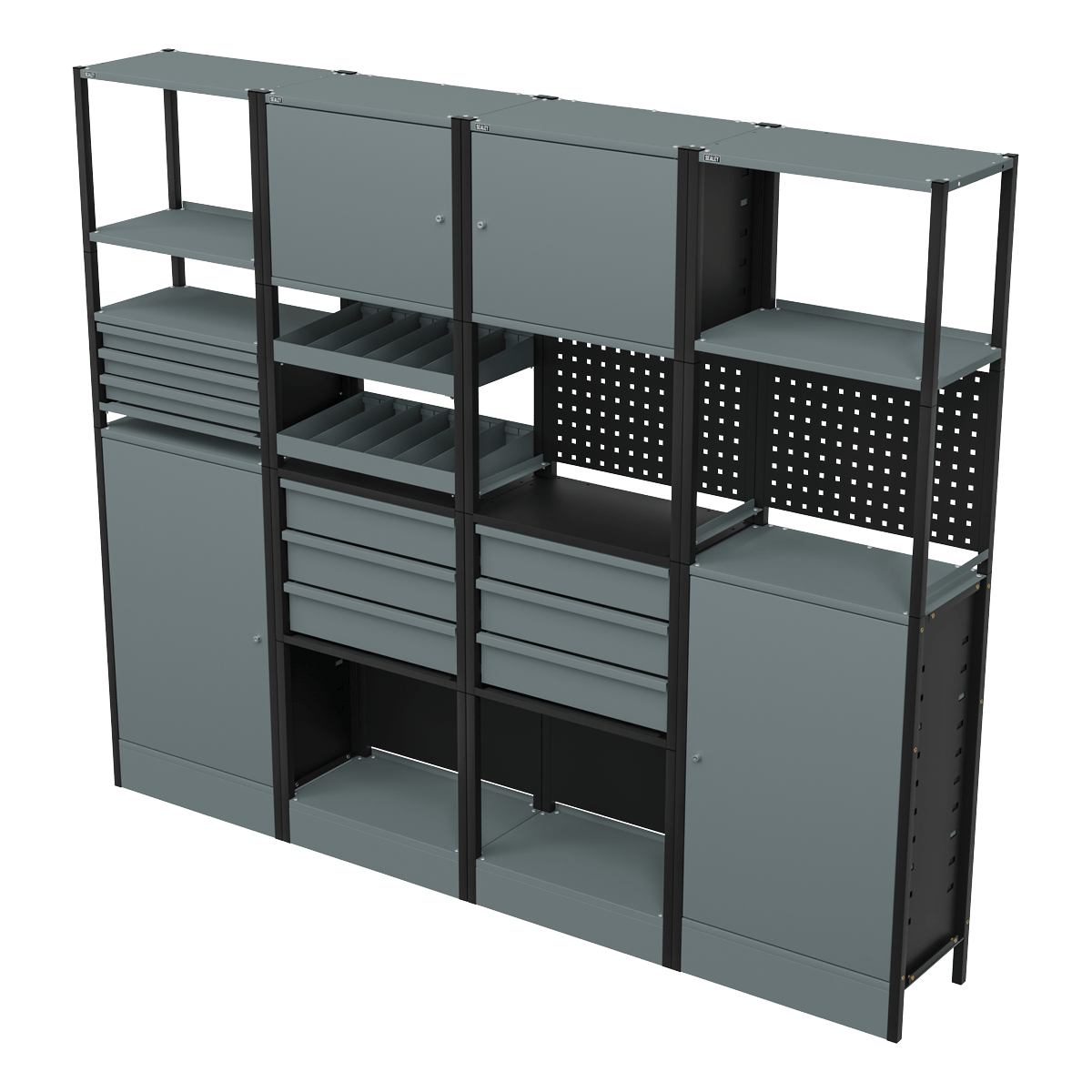 Sealey APMRSTACK2 Modular Storage System Combo 2.32m - APMRSTACK2 - Sealey Tools UK - Trade Counter Direct