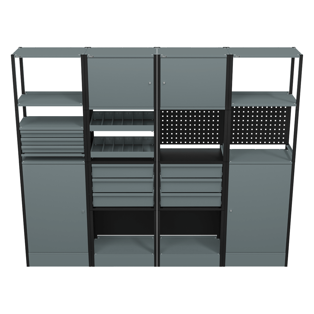 Sealey APMRSTACK2 Modular Storage System Combo 2.32m - APMRSTACK2 - Sealey Tools UK - Trade Counter Direct