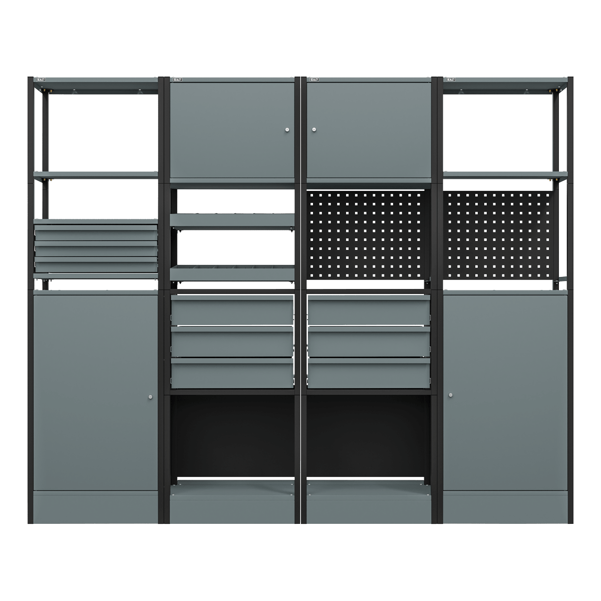 Sealey APMRSTACK2 Modular Storage System Combo 2.32m - APMRSTACK2 - Sealey Tools UK - Trade Counter Direct