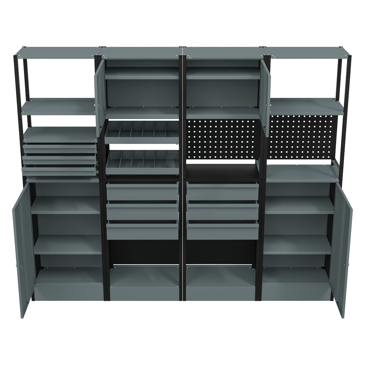 Sealey APMRSTACK2 Modular Storage System Combo 2.32m - APMRSTACK2 - Sealey Tools UK - Trade Counter Direct