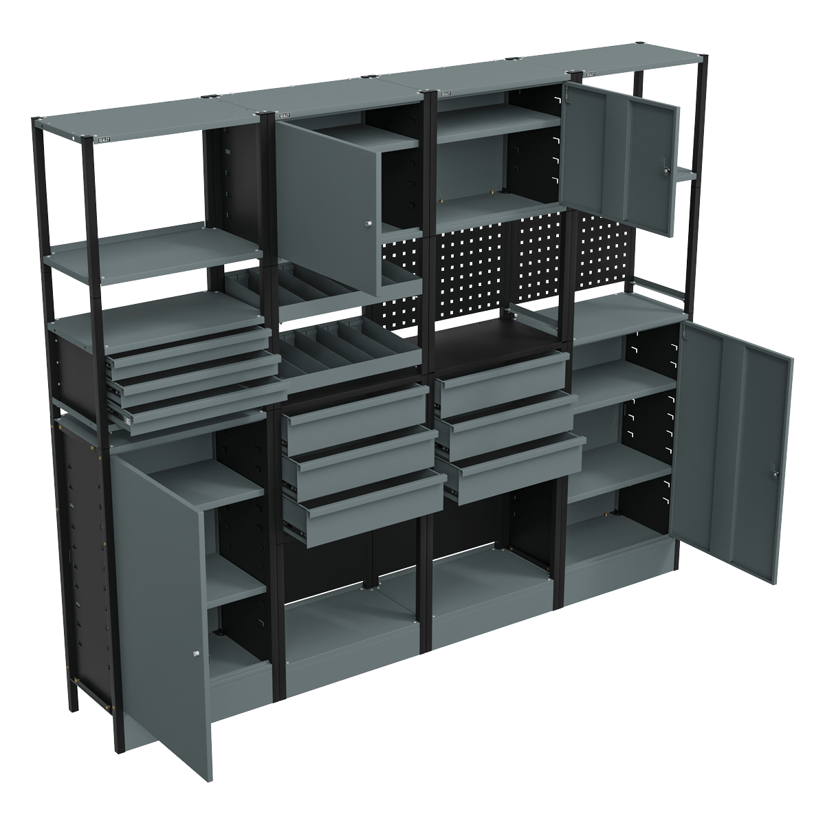Sealey APMRSTACK2 Modular Storage System Combo 2.32m - APMRSTACK2 - Sealey Tools UK - Trade Counter Direct