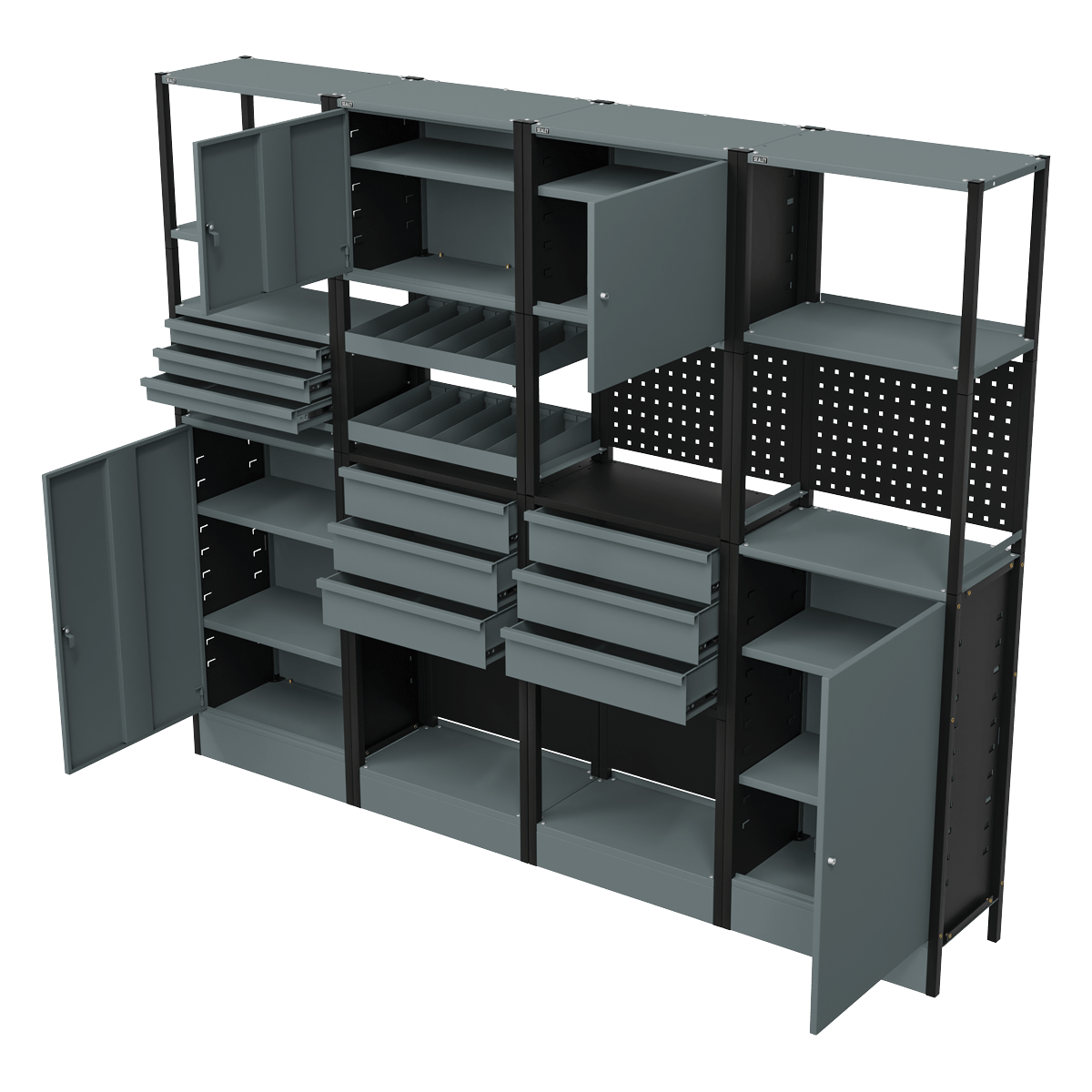 Sealey APMRSTACK2 Modular Storage System Combo 2.32m - APMRSTACK2 - Sealey Tools UK - Trade Counter Direct