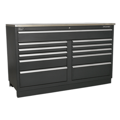 Sealey APMS04 Modular Floor Cabinet 11 Drawer 1550mm Heavy - Duty - APMS04 - Sealey Tools UK - Trade Counter Direct