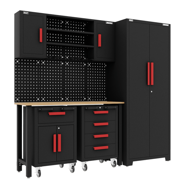 Sealey APMS12OP American PRO® Complete Garage Storage System with 2 Mobile Trolleys - APMS12OP - Sealey Tools UK - Trade Counter Direct