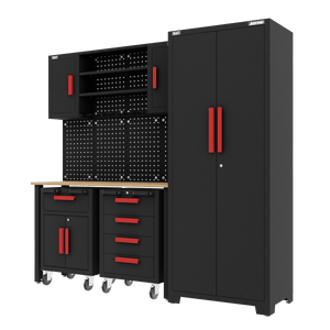 Sealey APMS12OP American PRO® Complete Garage Storage System with 2 Mobile Trolleys - APMS12OP - Sealey Tools UK - Trade Counter Direct