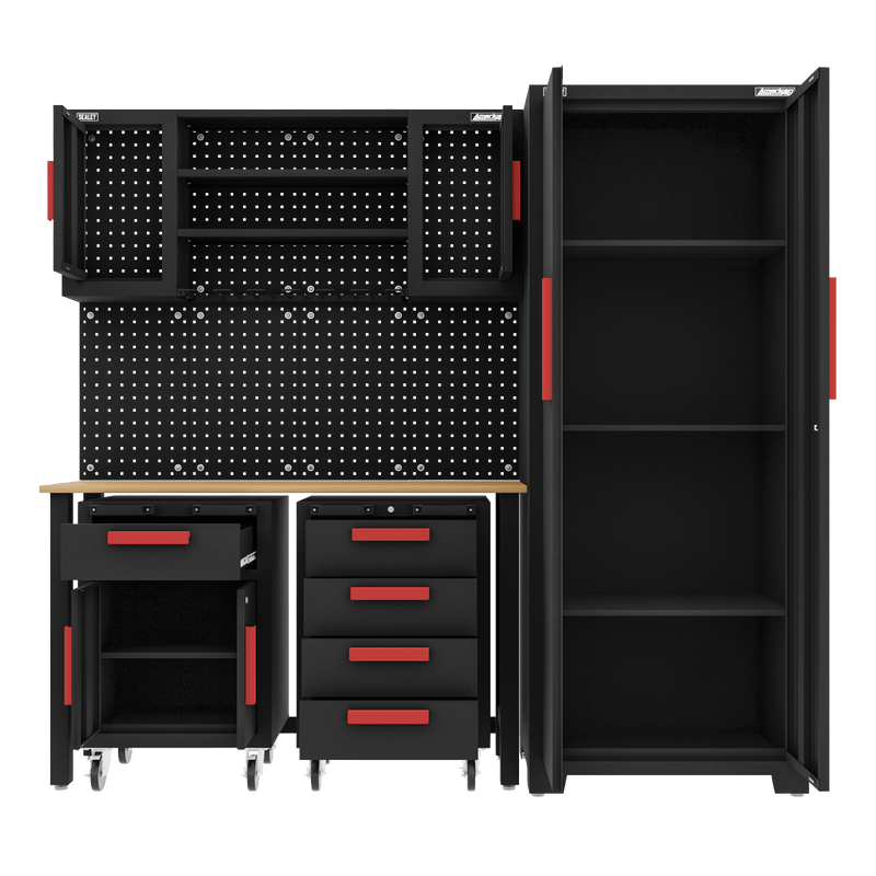 Sealey APMS12OP American PRO® Complete Garage Storage System with 2 Mobile Trolleys - APMS12OP - Sealey Tools UK - Trade Counter Direct