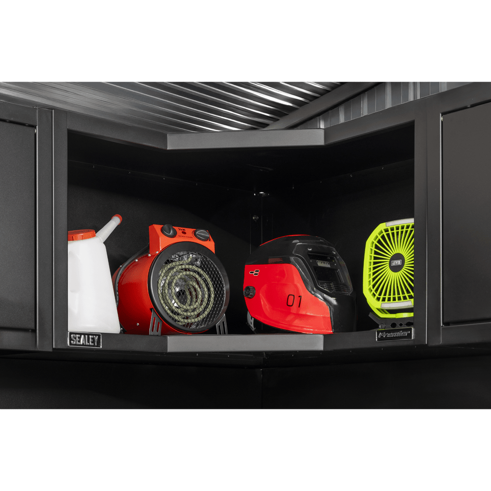 Sealey APMS16 Premier™ Heavy-Duty Modular Corner Wall Cabinet 930mm - APMS16 - Sealey Tools UK - Trade Counter Direct
