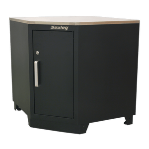 Sealey APMS19 Premier™ Stainless Steel Corner Worktop 930mm - APMS19 - Sealey Tools UK - Trade Counter Direct