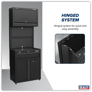 Sealey APMS2HFPD Superline PRO® Rapid-Fit Modular Wall & Base Cabinet with Drawer - APMS2HFPD - Sealey Tools UK - Trade Counter Direct