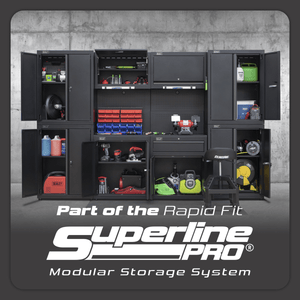 Sealey APMS2HFPD Superline PRO® Rapid-Fit Modular Wall & Base Cabinet with Drawer - APMS2HFPD - Sealey Tools UK - Trade Counter Direct