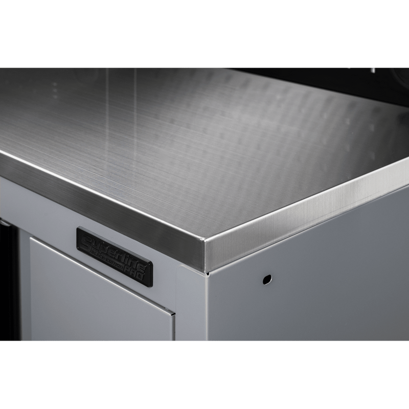 Sealey APMS30SSB Superline PRO® Black Edition Stainless Steel Worktop 1360mm - APMS30SSB - Sealey Tools UK - Trade Counter Direct
