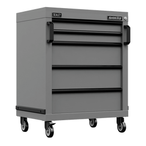 Sealey APMS34BE Superline PRO® Black Edition Modular Mobile Cabinet 5 Drawer 650mm - APMS34BE - Sealey Tools UK - Trade Counter Direct