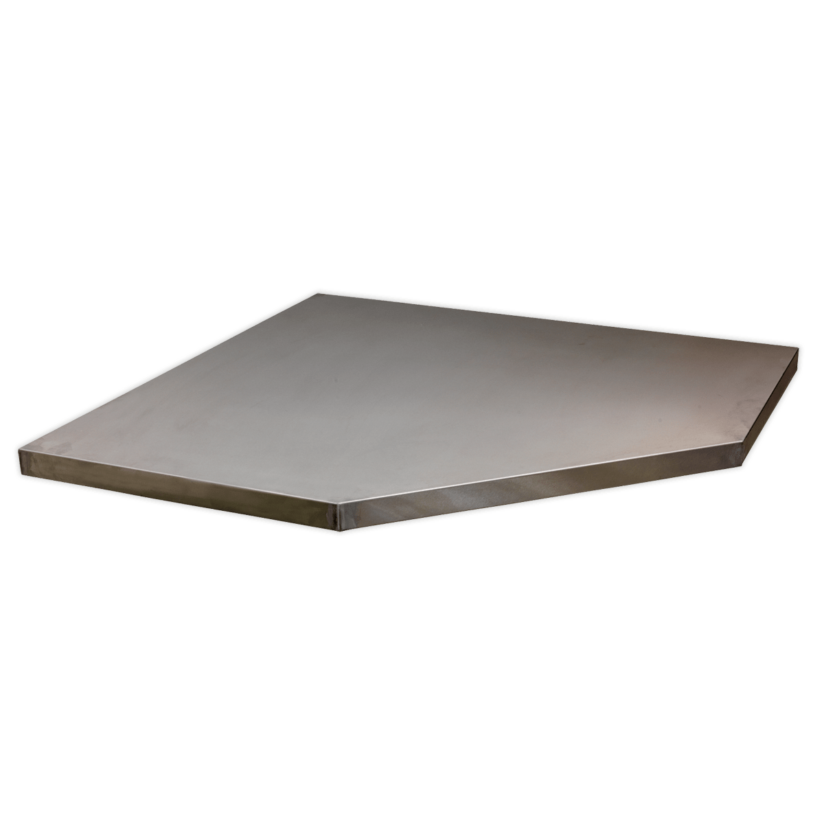 Sealey APMS60SS Stainless Steel Worktop for Modular Corner Cabinet 865mm - APMS60SS - Sealey Tools UK - Trade Counter Direct