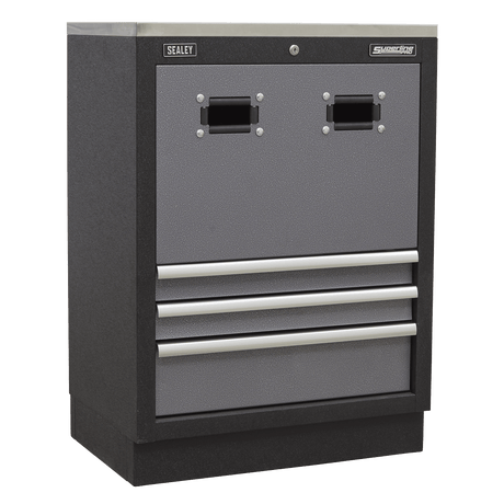 Sealey APMS63 Superline PRO® Modular Reel Cabinet 3 Drawer 680mm - APMS63 - Sealey Tools UK - Trade Counter Direct