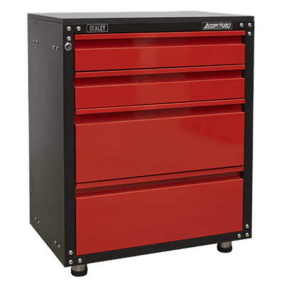 Sealey APMS84 Modular 4 Drawer Cabinet with Worktop 665mm - APMS84 - Sealey Tools UK - Trade Counter Direct