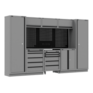 Sealey APMSBESTACK01SS Superline PRO® Black Edition Storage System with Stainless Worktop 3.24m - APMSBESTACK01SS - Sealey Tools UK - Trade Counter Direct
