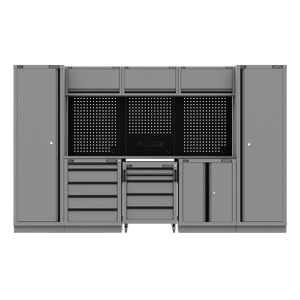 Sealey APMSBESTACK01SS Superline PRO® Black Edition Storage System with Stainless Worktop 3.24m - APMSBESTACK01SS - Sealey Tools UK - Trade Counter Direct