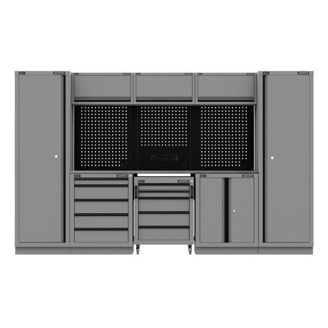 Sealey APMSBESTACK01SS Superline PRO® Black Edition Storage System with Stainless Worktop 3.24m - APMSBESTACK01SS - Sealey Tools UK - Trade Counter Direct