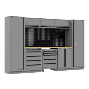 Sealey APMSBESTACK01W Superline PRO® Black Edition Storage System with Rubber Wood Worktop 3.24m - APMSBESTACK01W - Sealey Tools UK - Trade Counter Direct