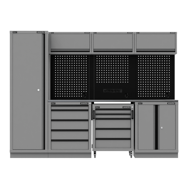 Sealey APMSBESTACK02SS Superline PRO® Black Edition Storage System with Stainless Worktop 2.64m - APMSBESTACK02SS - Sealey Tools UK - Trade Counter Direct