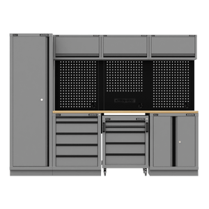 Sealey APMSBESTACK02W Superline PRO® Black Edition Storage System with Rubber Wood Worktop 2.64m - APMSBESTACK02W - Sealey Tools UK - Trade Counter Direct