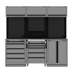 Sealey APMSBESTACK03SS Superline PRO® Black Edition Storage System with Stainless Worktop 2.04m - APMSBESTACK03SS - Sealey Tools UK - Trade Counter Direct