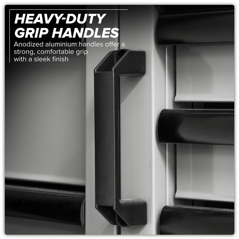 Sealey APMSBESTACK03W Superline PRO® Black Edition Storage System with Rubber Wood Worktop 2.04m - APMSBESTACK03W - Sealey Tools UK - Trade Counter Direct