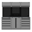 Sealey APMSBESTACK04SS Superline PRO® Black Edition Storage System with Stainless Worktop 2.04m - APMSBESTACK04SS - Sealey Tools UK - Trade Counter Direct
