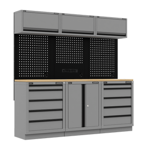 Sealey APMSBESTACK04WW Superline PRO® Black Edition Storage System with Rubber Wood Worktop 2.04m - APMSBESTACK04WW - Sealey Tools UK - Trade Counter Direct