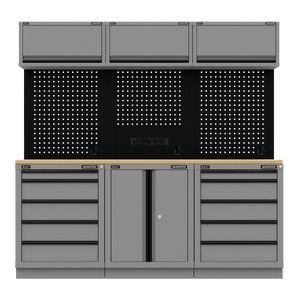 Sealey APMSBESTACK04WW Superline PRO® Black Edition Storage System with Rubber Wood Worktop 2.04m - APMSBESTACK04WW - Sealey Tools UK - Trade Counter Direct