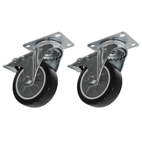 Sealey APMSC7 Superline PRO® Castor Wheel Kit for APMSC1, APMSC2, APMSC3, APMSC4 & APMSC5 - APMSC7 - Sealey Tools UK - Trade Counter Direct