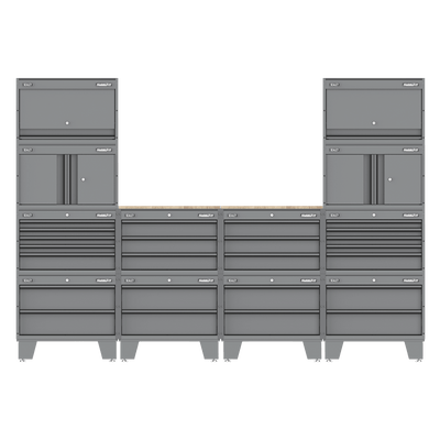 Sealey APMSCCOMBO1 Superline PRO® Storage System with Rubber Wood Worktop 2.7m - APMSCCOMBO1 - Sealey Tools UK - Trade Counter Direct