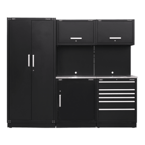 Sealey APMSCOMBO1SS Premier 2.5m Storage System - Stainless Worktop - APMSCOMBO1SS - Sealey Tools UK - Trade Counter Direct